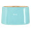 Premier Housewares Fletcher Bread Crock Worded Detail Blue Dolomite Bamboo Lid 1