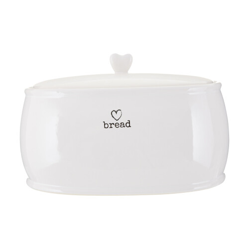 Premier Housewares Charm Bread Crock White Dolomite