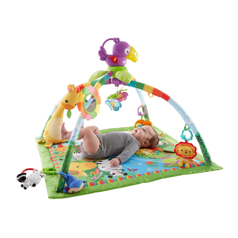 Fisher-Price Music & Lights Deluxe PlayGym For Kicking/Baby Exercise 