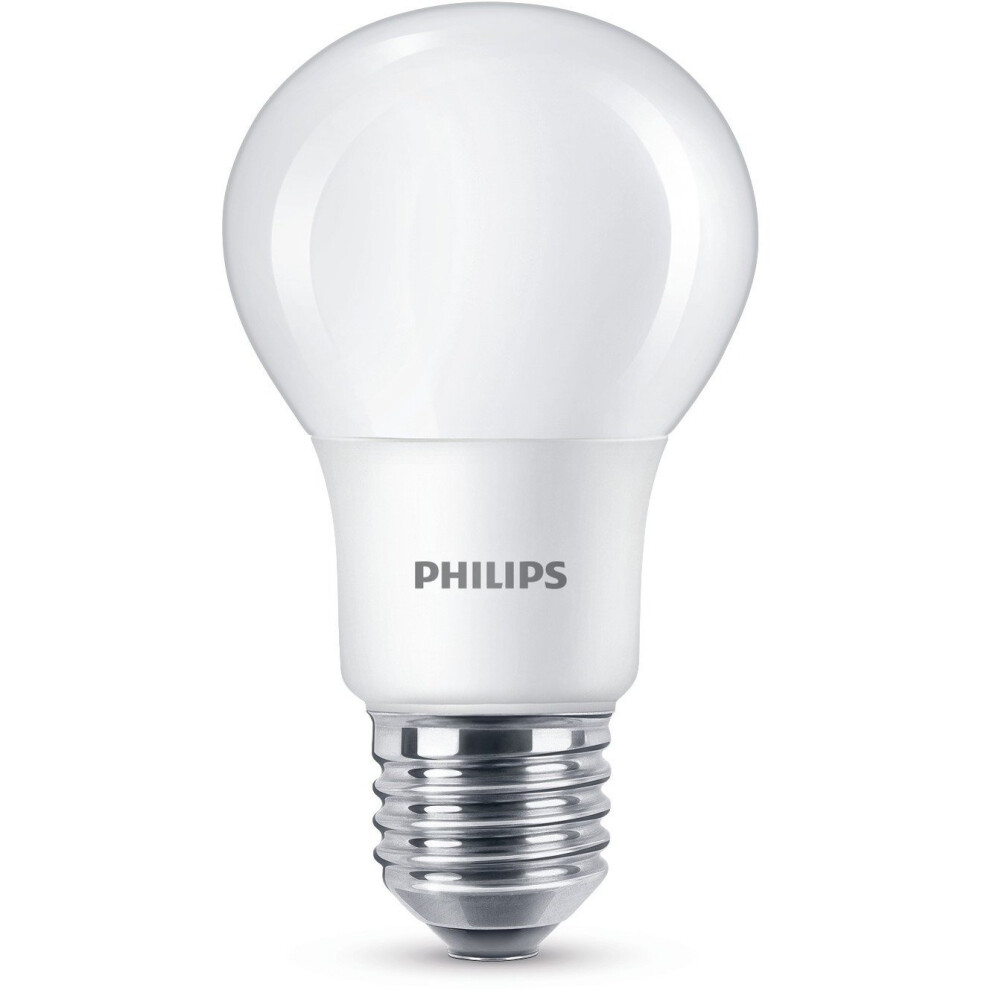 Philips LED 7.5 W (60 W) A60 E27 Edison Screw Light Bulb, Frosted - Cool White