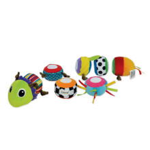 LAMAZE Mix and Match Squeaky Textured Caterpillar