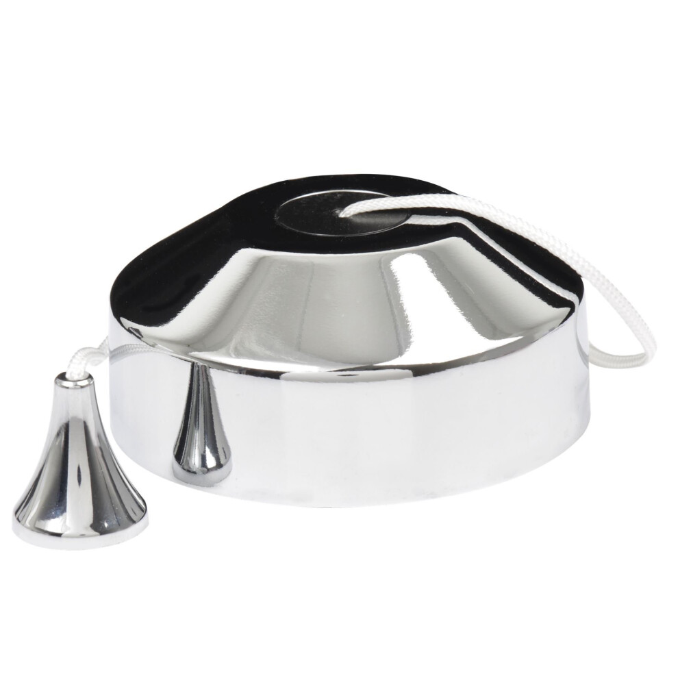 Polished Chrome Bathroom Ceiling Pullcord Light Switch Pullcord