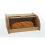 Premier Housewares Rubberwood Bread Bin Natural Engraved "Bread" Wording Detail 3