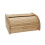 Premier Housewares Rubberwood Bread Bin Natural Engraved "Bread" Wording Detail 1