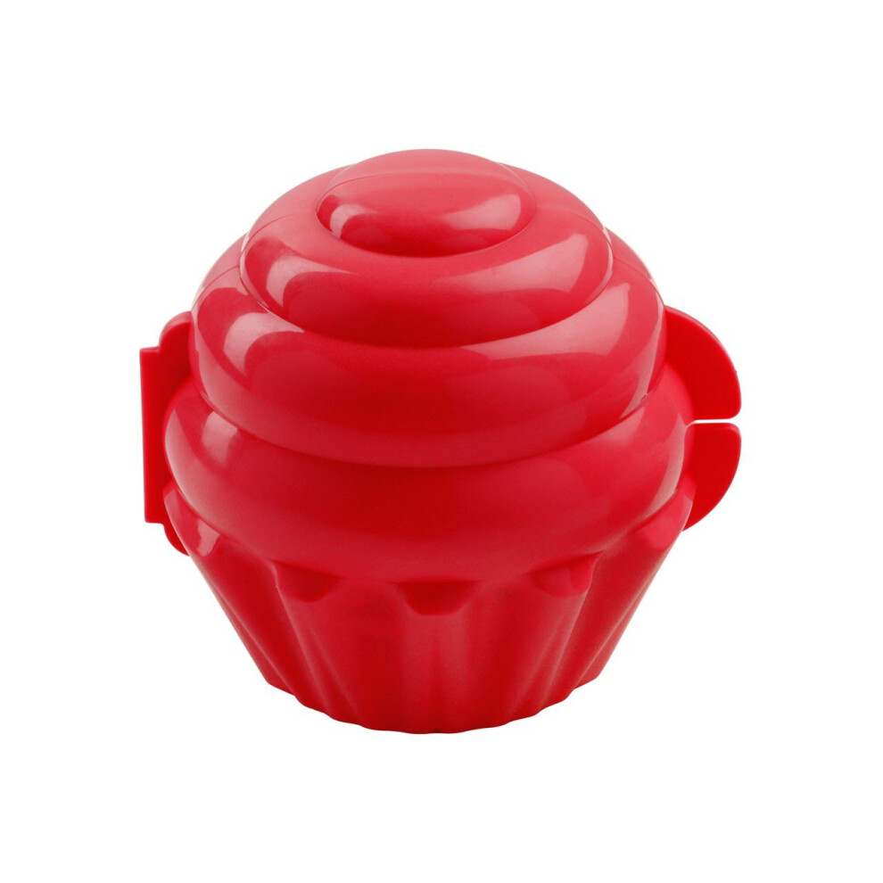 Cupcake Keeper Red Cupcake Shape Container