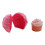 Premier Housewares Cupcake Keeper Hot Pink Cupcake Shape Container 3