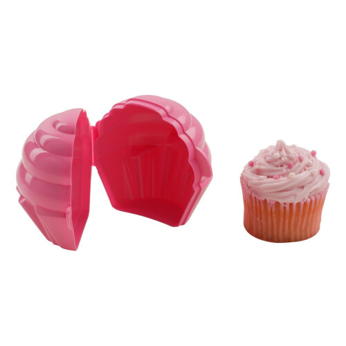 Premier Housewares Cupcake Keeper Hot Pink Cupcake Shape Container 2