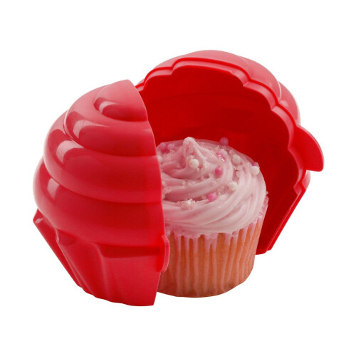 Premier Housewares Cupcake Keeper Red Cupcake Shape Container 1