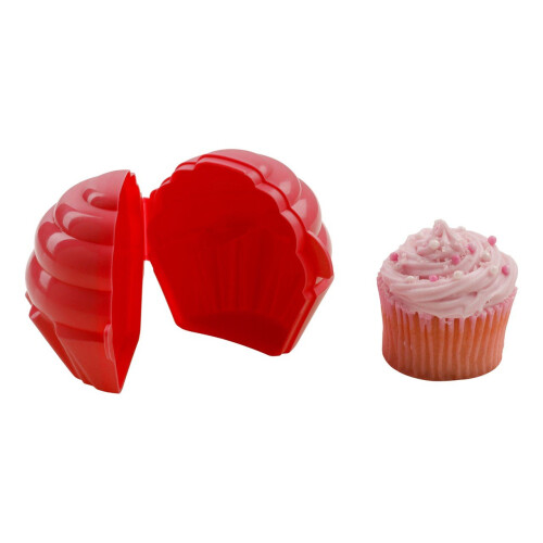 Premier Housewares Cupcake Keeper Red Cupcake Shape Container 2