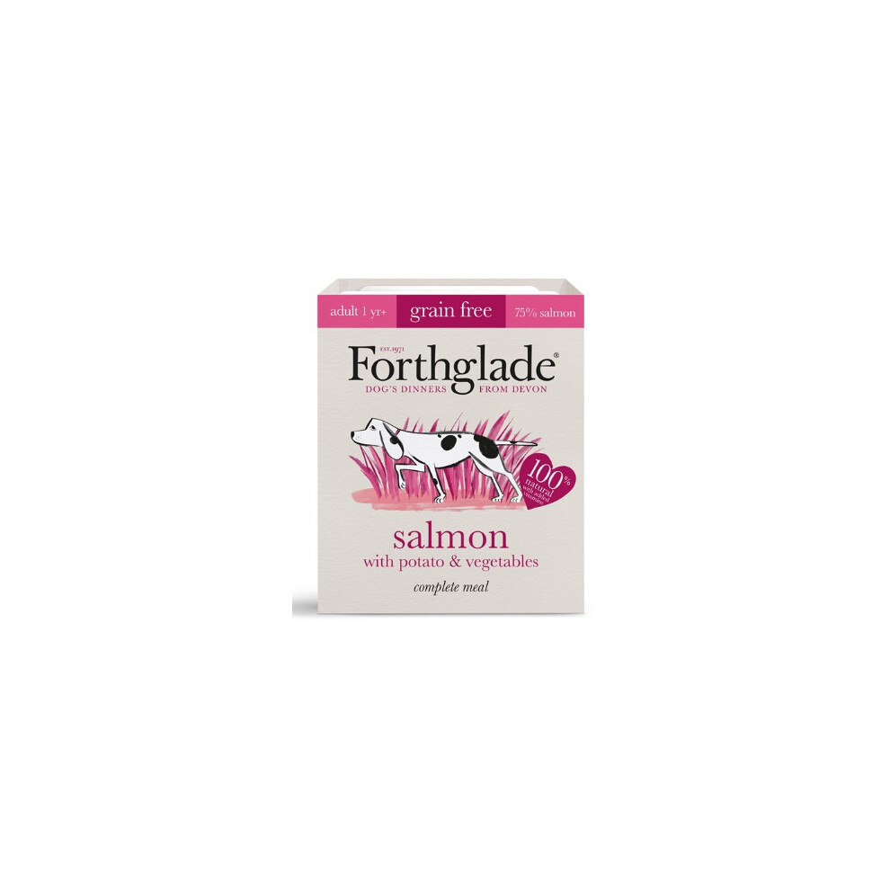 Forthglade Complete Free Adult Potato & Vegetables, 18 X 395G Grain/Salmon