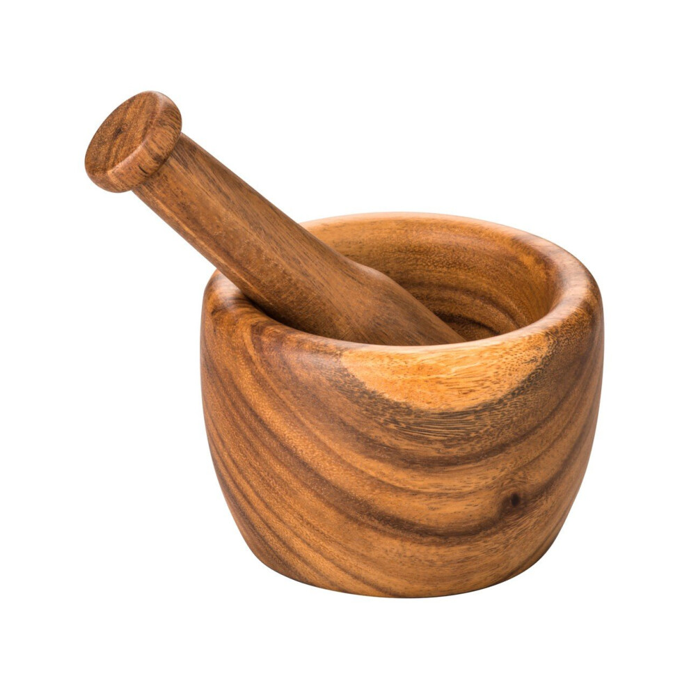 Socorro Mortar and Pestle Acacia Wood Natural