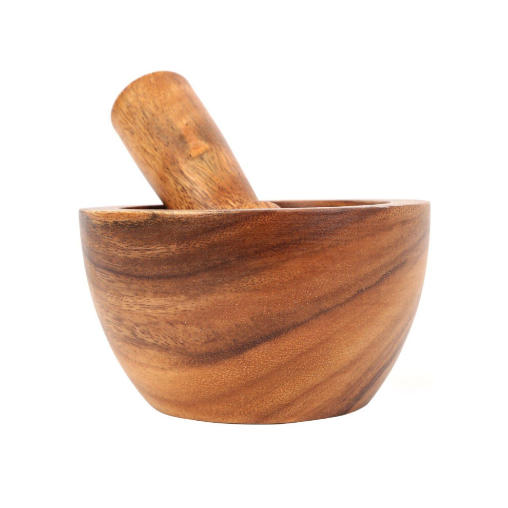 Premier Housewares Kora Mortar And Pestle Socorro Acacia Wood Natural