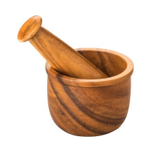 Socorro Mortar and Pestle Acacia Wood Natural