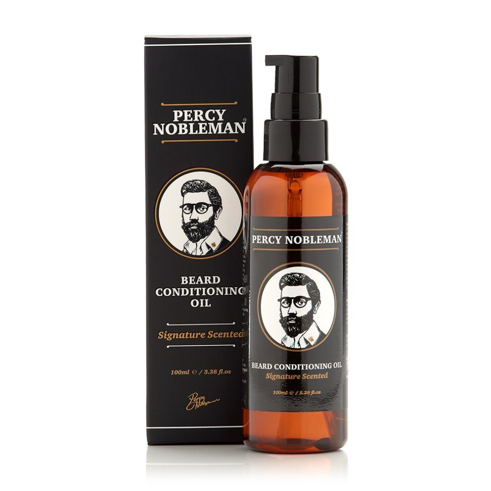 Percy Nobleman Beard Oil By - Newly Available Signature Scented Blend (100Ml)