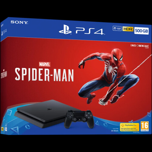 Refurbished Playstation PS4 Console 500GB + Marvel's Spider-Man