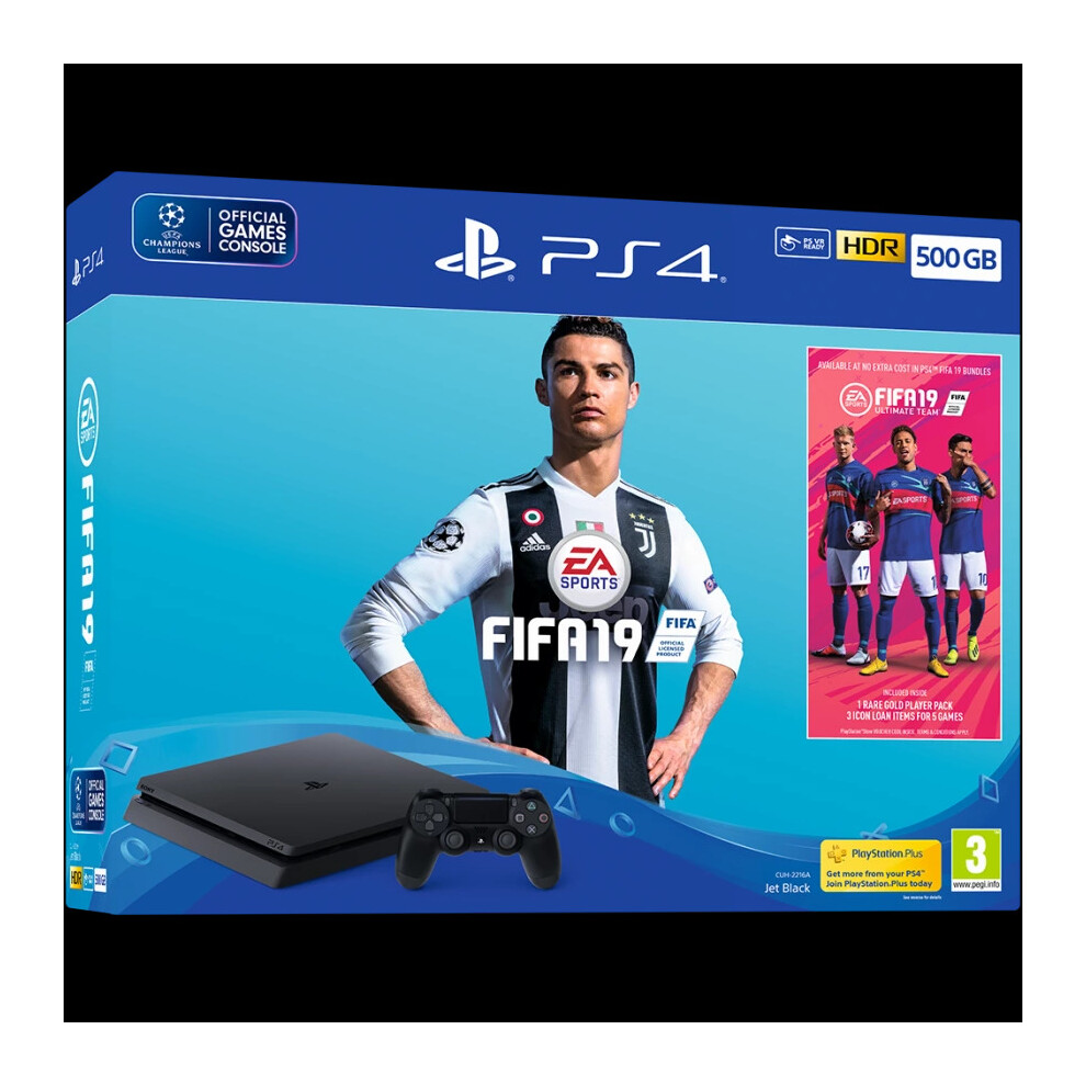 PS4 500GB Console + FIFA 19