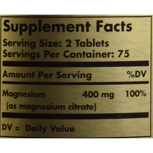 Solgar Magnesiumcitrat 400 mg 120 Tabletten Solgar 1
