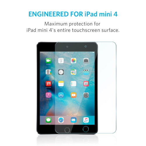Anker Anker iPad mini 4 GlassGuard (Crystal-Clear Tempered-Glass Screen Protector 1