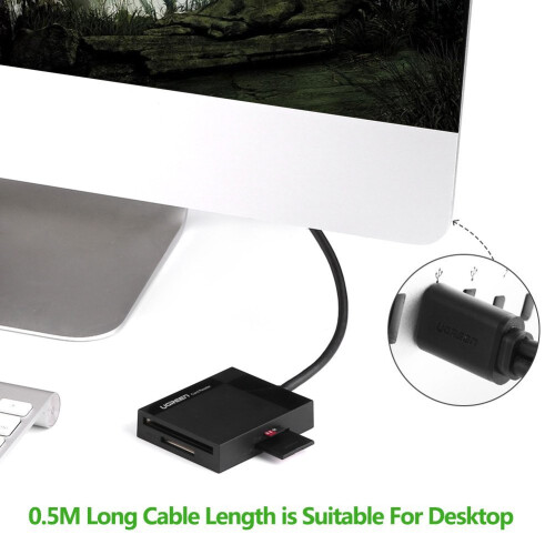 UGREEN SD/Micro-SD-Speicherkartenleser, USB 3.0, 50 cm 2