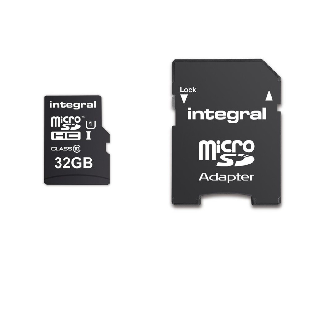 Integral Ultimapro 32 Gb Microsdhc Class 10 Memory Card Up To 90 Mb/S, U1 Rating 5055288430815