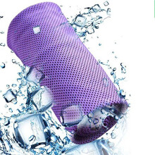 (Purple ) Cooling Towel, Ice Towel, Microfiber Towel 100 x 30 cm,Quick Dry Fitness Towel for Instant Relief,Use as Cooling Neck Headband Bandana Scarf