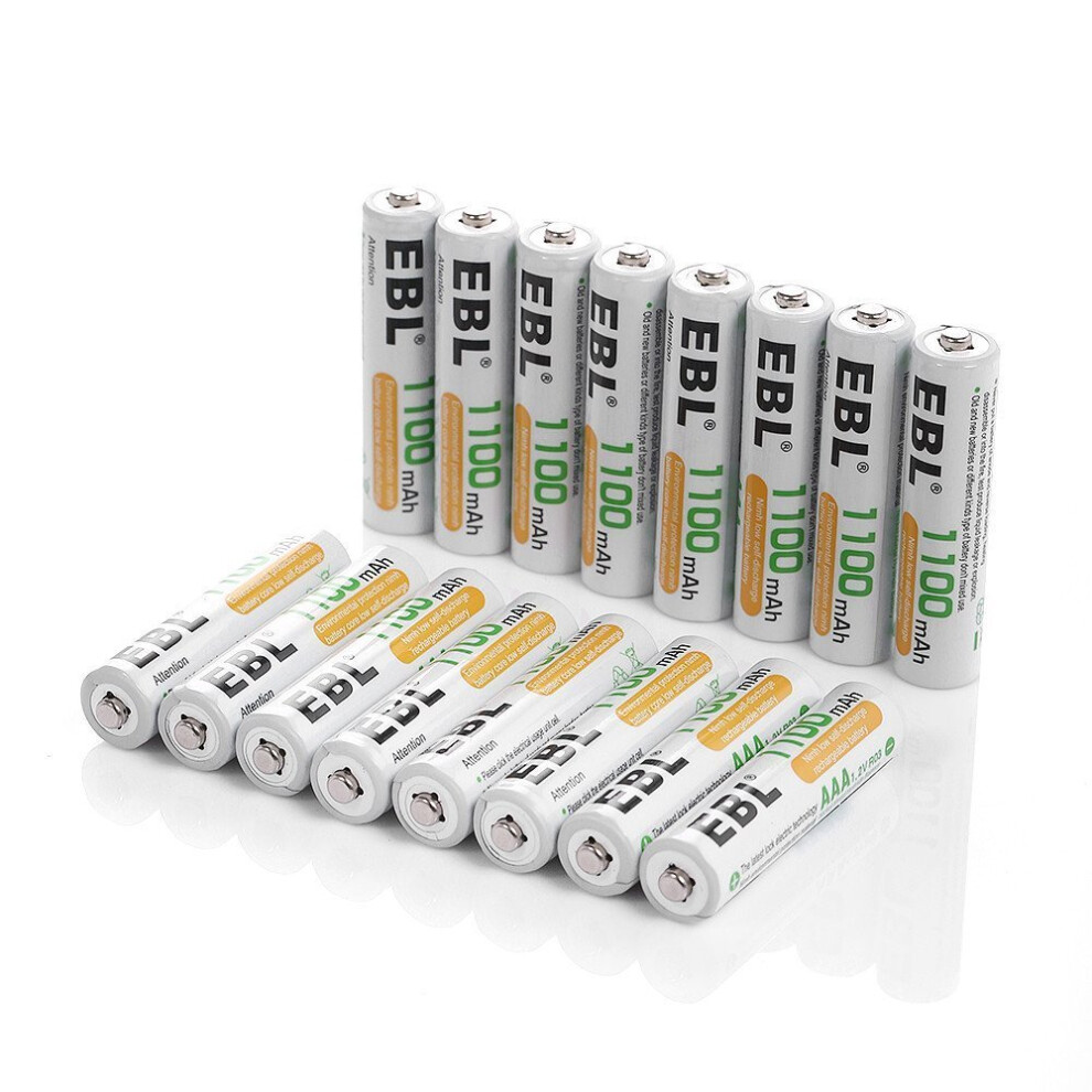 Ebl Aaa 1100Mah Ni-Mh 1200 Cycle Rechargeable Batteries 709112295600