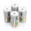 EBL Upgraded C Size 5000mAh Ni-MH Rechargeable Batteries + Storage Cases, 4pack 1