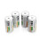 EBL Upgraded C Size 5000mAh Ni-MH Rechargeable Batteries + Storage Cases, 4pack 5