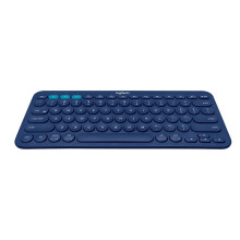 Logitech K380 Multi-Device Bluetooth Keyboard - QWERTY, UK Layout, Blue