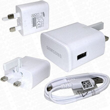 SAMSUNG Power UK 3-Pin Wall Travel USB Charger with 2A Micro USB Cable – Galaxy S4 Compatible (Code 441858)