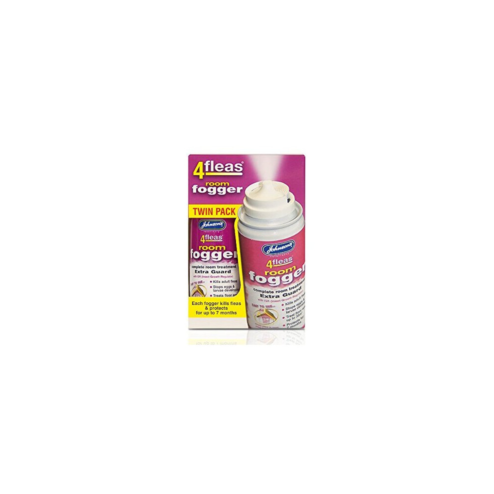 3 X Johnson's Veterinary Flea Killer Complete room treatment Fogger Multi pack