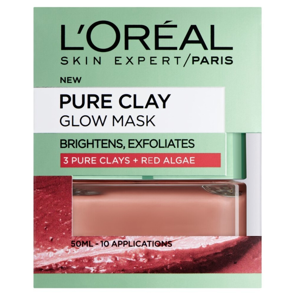 L'Oreal Paris 3 Pure Clays+Red Algae Detox Mask, 50ml