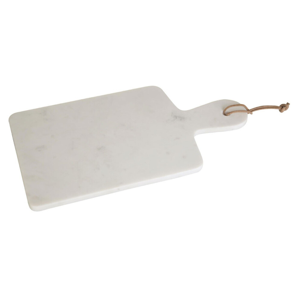 White Marble Rectangular Paddle Board Cutting Chopping Serving Board