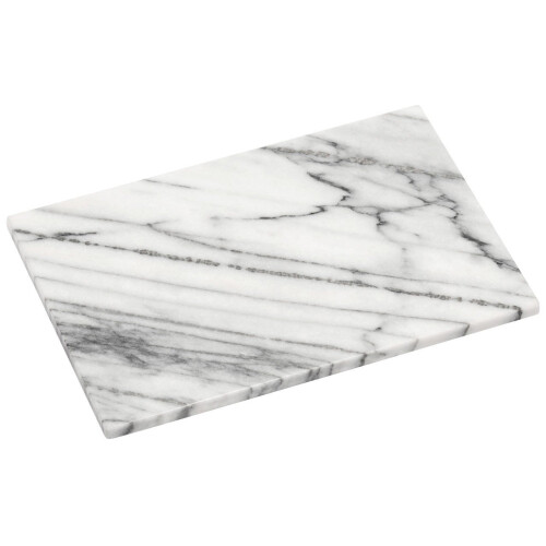Premier Housewares White Marble Chopping Board, High-quality Cutting Board for Kitchen, Stain-Resistant kitchen Cutting Board