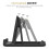 MoKo Multi-angle Fold-up Rubber Desktop Holder Cradle Mount Dock 3