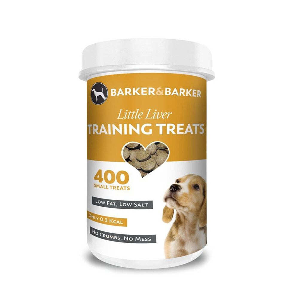 Barker and Barker Dog Training Treats - Little Liver Treats (400 treats - pot)