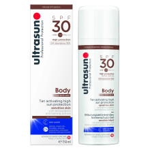 Ultrasun SPF30 Tan Activator Body 150ml - Accelerates tanning, all-day UVA/UVB protection, oil-free formula | 2308