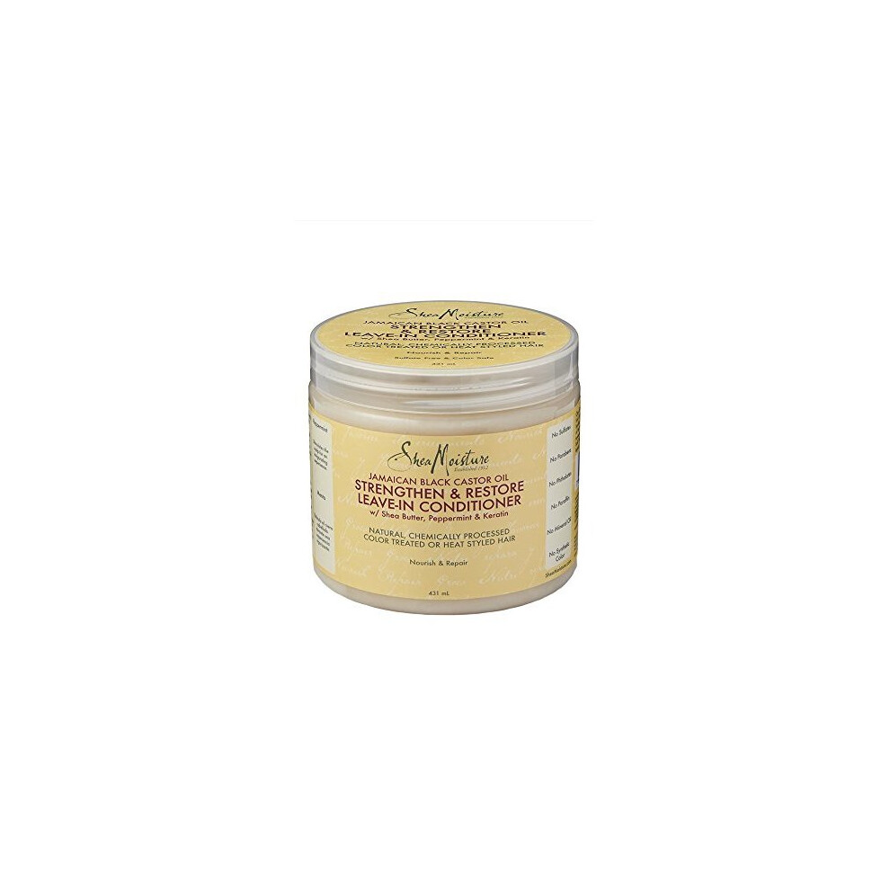 Shea Moisture Jamaican Black Castor Oil Strengthen, Grow & Restore Leave-In Conditioner 431ml - Image 3
