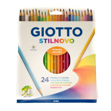 Pastelli a colori - Stilnovo - Giotto - Confezione da 24 - Misti - 24 colori