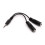 Griffin Griffin GC38511 3.5mm Headphone Speaker Splitter - Black 1