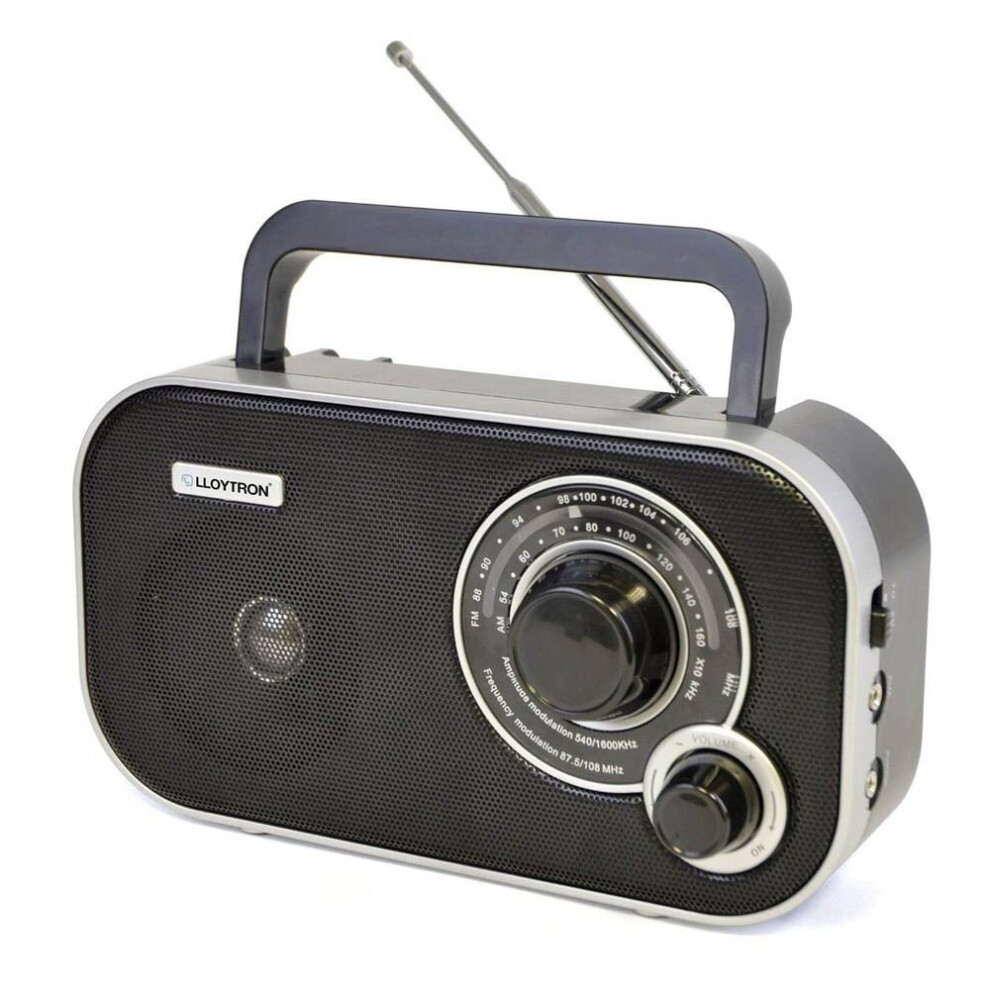 Lloytron N2405bk Battery Operated 'Calypso' 2 Band Am/Fm Portable Radio - Black 5052337009817