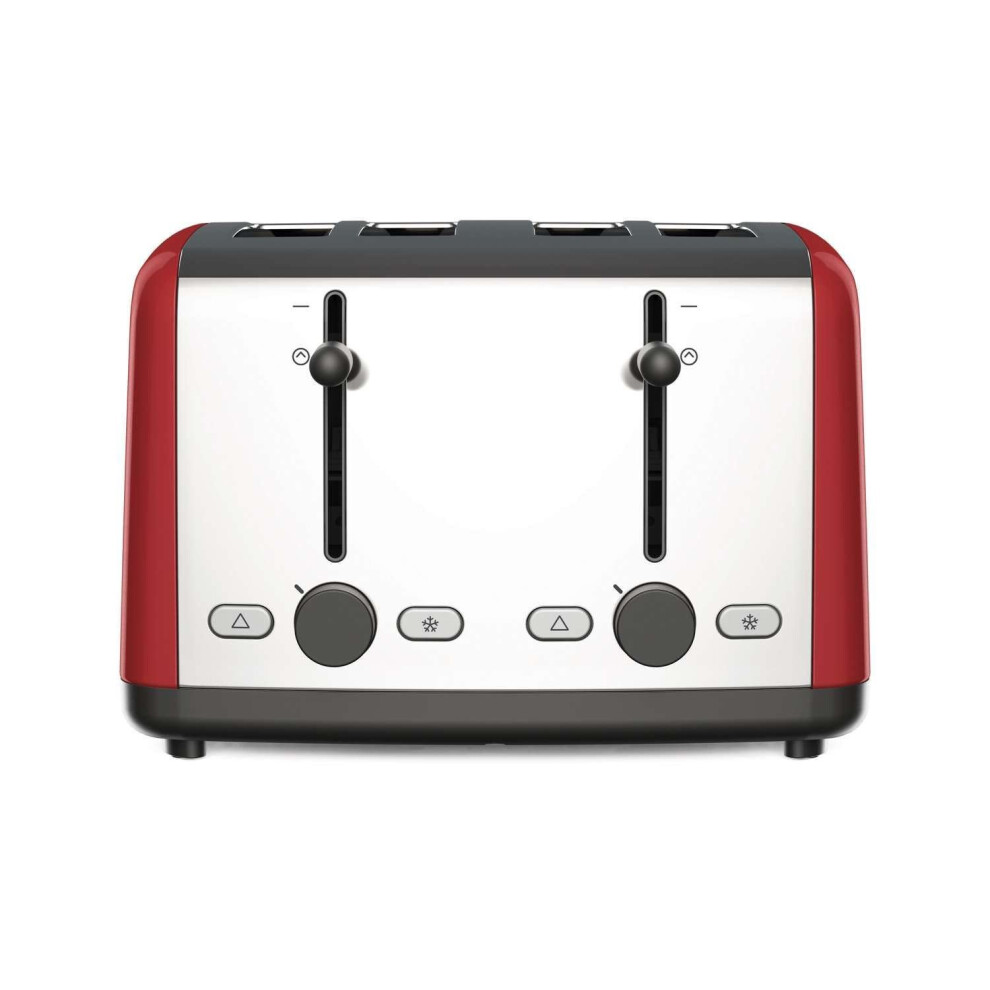 Kenwood TTM480.RD Red Scene 1800w 4 Slice Wide Toaster