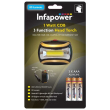 Infapower F045 Shockproof/Waterproof 1 Watt COB Head Torch
