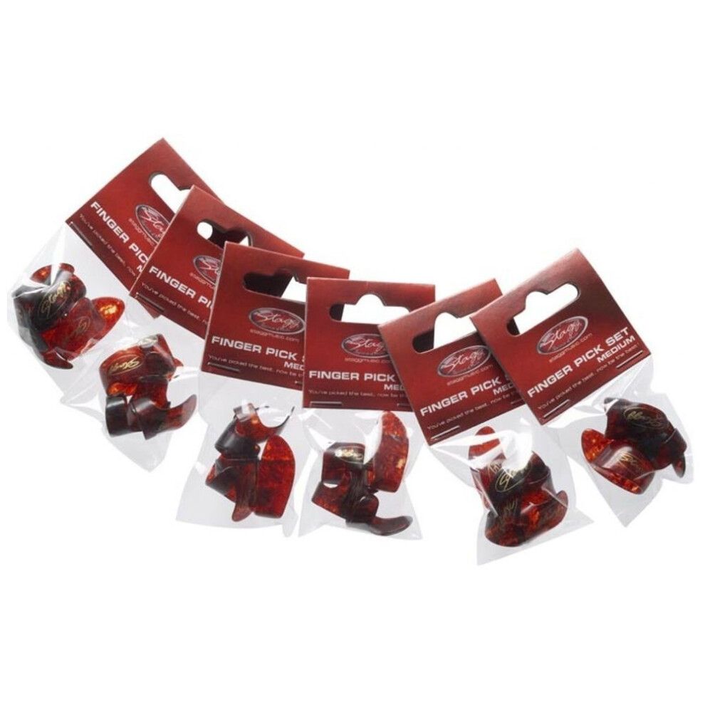 Stagg FPSM Fingers + Thumb Shell Pickset - Medium size