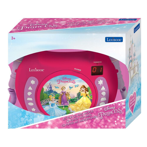 Lexibook RCDK100DP Disney Princess Portable CD Player with Microphone 2