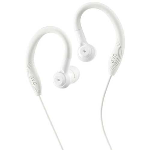 JVC JVC HA-EC10/W Sports In Ear Headphone with Over Ear Clip - White
