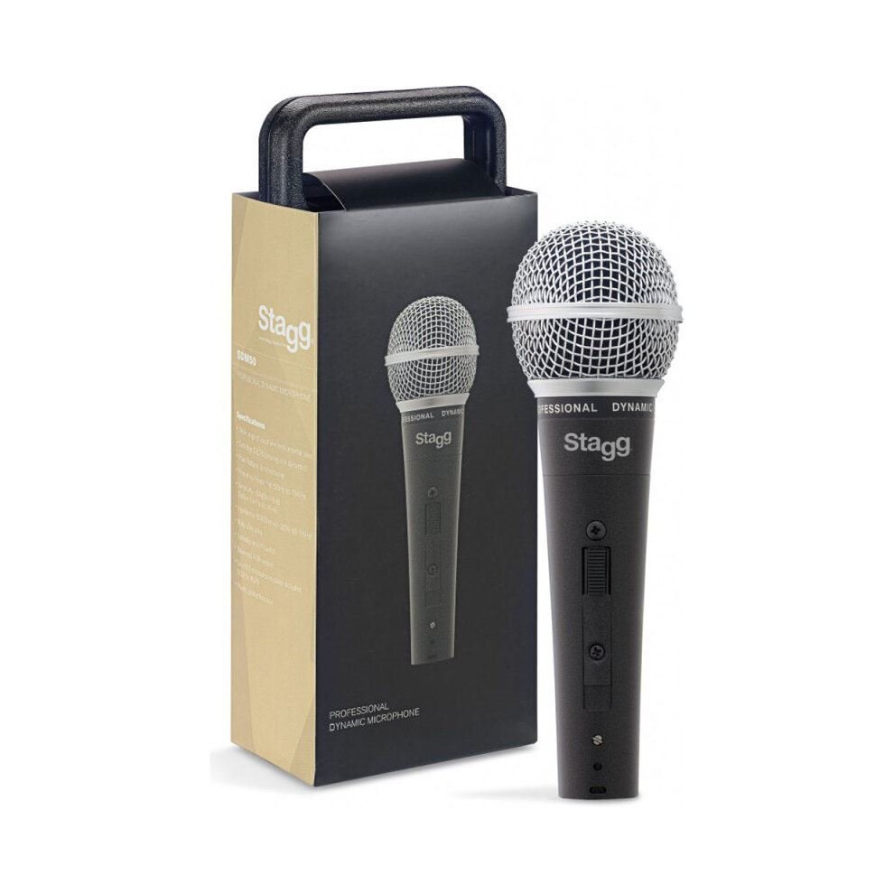 Stagg SDM50 Professional Lightweight Cardioid Dynamic Microphone