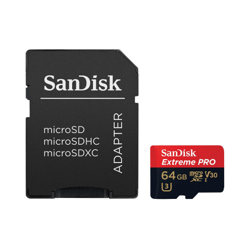 SanDisk SanDisk Extreme PRO 64 GB microSDXC Memory Card + SD Adapter