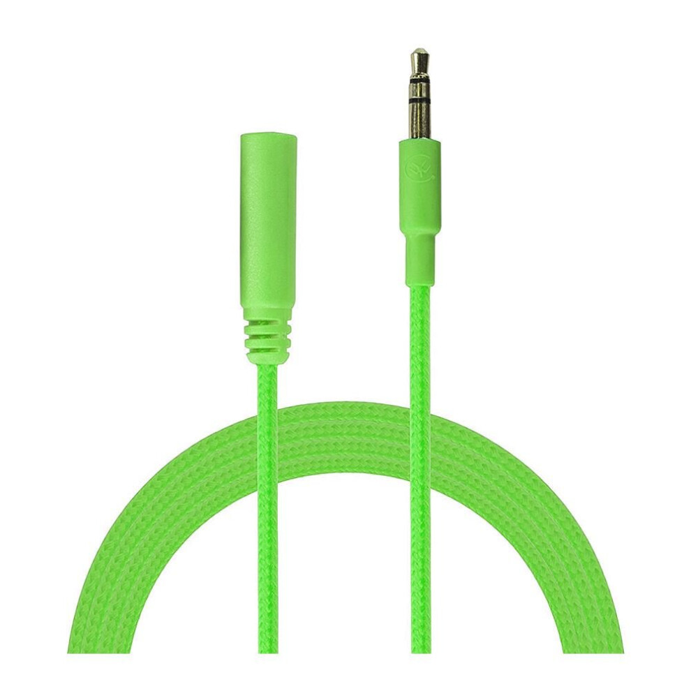 Incredi-Cables 3.5mm Corded Audio Extension Cable 1M - Green