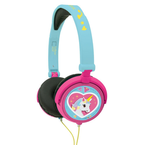 Lexibook HP017UNI Unicorn Foldable Stereo Children's Headphone - Volume Limiter